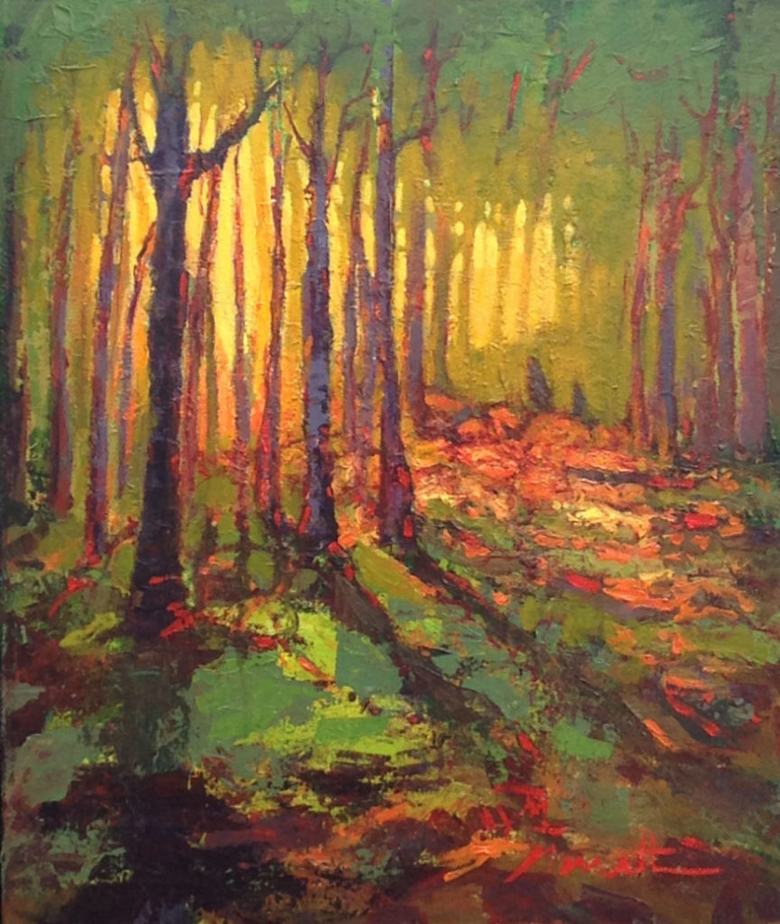 Michel Monett - Marche en forêt