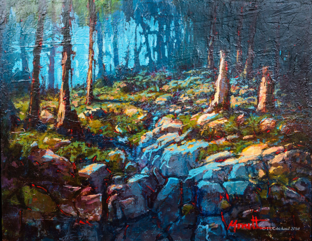 Michel Monett - Rivière sauvage 30x24