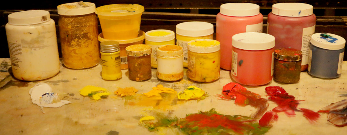 Michel Monett pots peinture