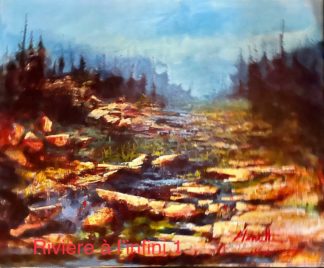 Michel Monett peintre-Rivière à l'infini #1