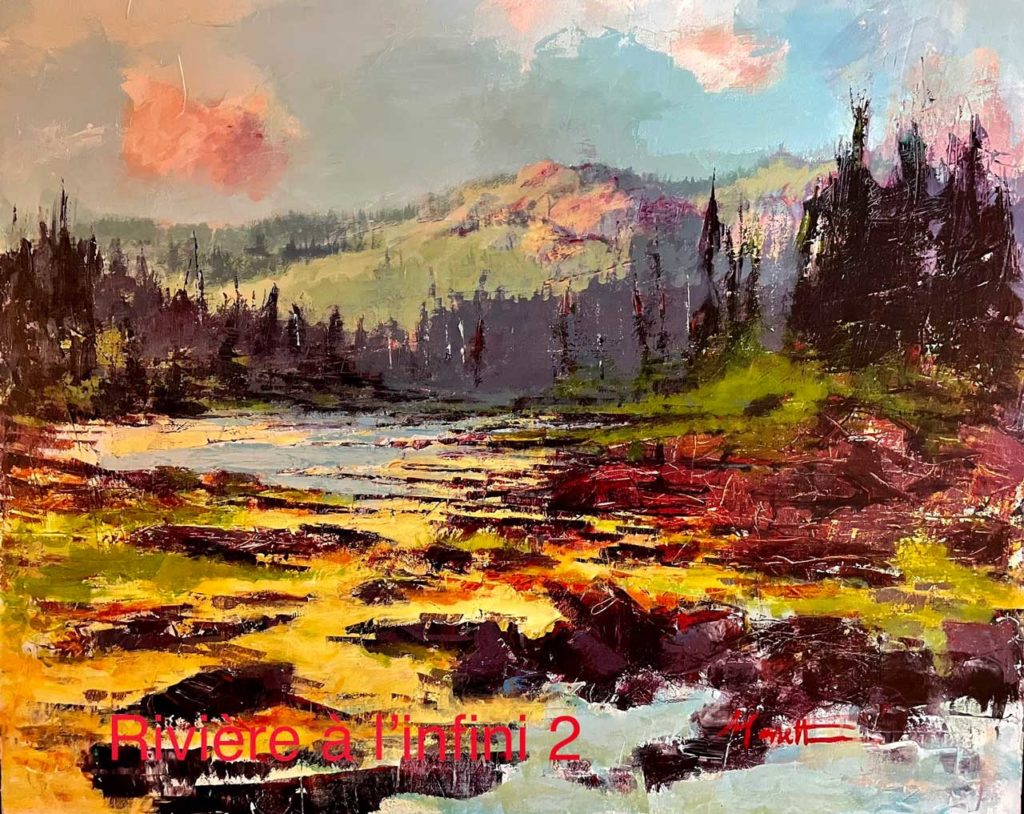 Michel Monett peintre-Rivière à l'infini #2