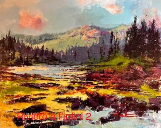 Michel Monett peintre-Rivière à l'infini #2