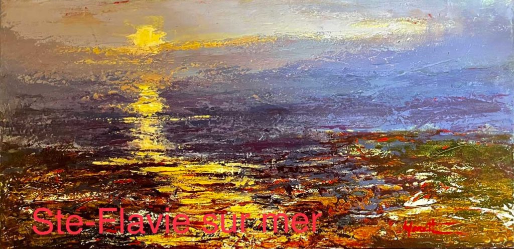Michel Monett peintre-Sainte-Flavie sur mer
